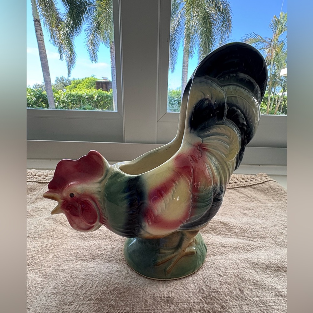 Vintage Royal Copley Rooster planter